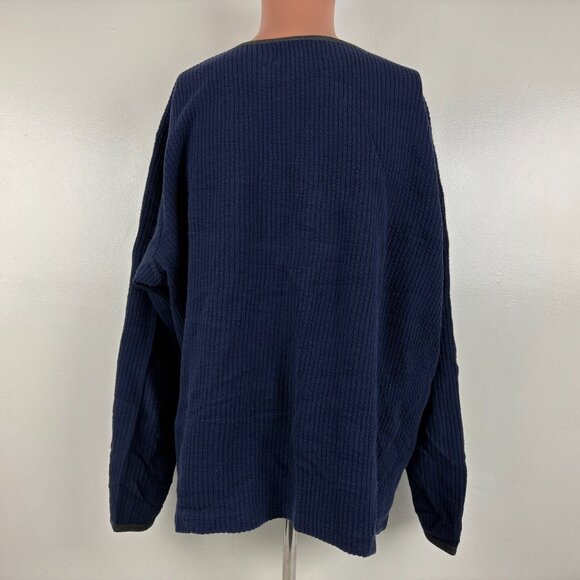 Vintage 90s Polo Sport Ralph Lauren Sweatshirt Mens Size 2XL Blue Basic Thermal - Picture 4 of 5